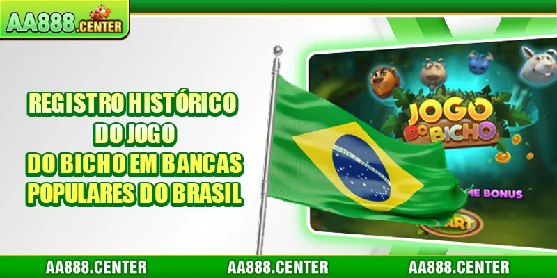 Registro histórico do jogo do bicho em bancas populares do Brasil
